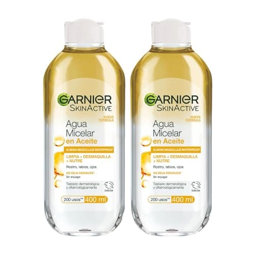 Agua Micelar Garnier en Aceite 400ml Pack 2
