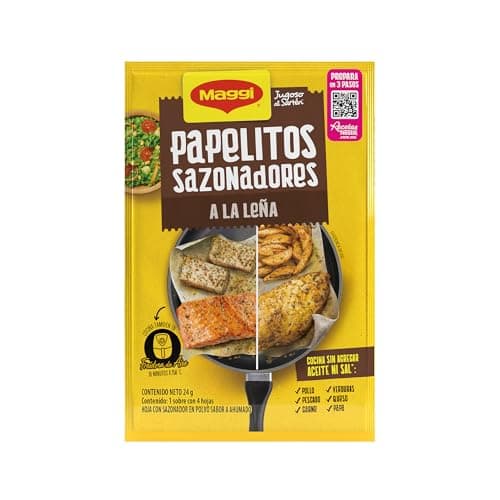 Recetas Nestlé Hoja Sazonadora Maggi Papelitos sabor a la Leña 25g