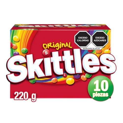 Skittles dulces caramelo suave original 10 piezas de 22g - 220g