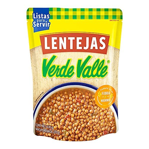 Verde Valle, Sopita de Lentejas 430g, 430 gramos