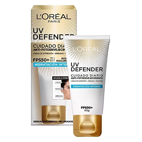 L'Oréal Paris Protector Solar Diario FPS50+ UV Defender Hidratación Intensa, 40ml