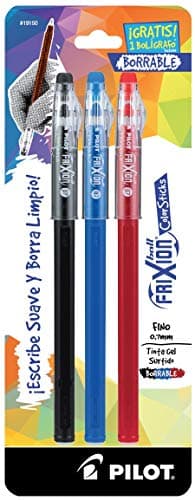 Pilot Bolígrafos borrables Frixion Color Sticks