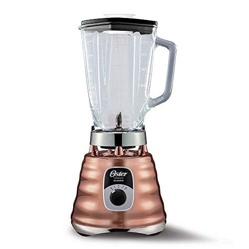 Oster® Licuadora Clásica, 3 Velocidades, 700W, Vaso de Vidrio, Color Cobre, BLST4128