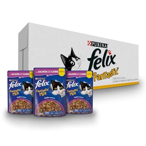 Purina Felix Fantastic Mix Adulto Todos los Tamaños Sabor Salmón