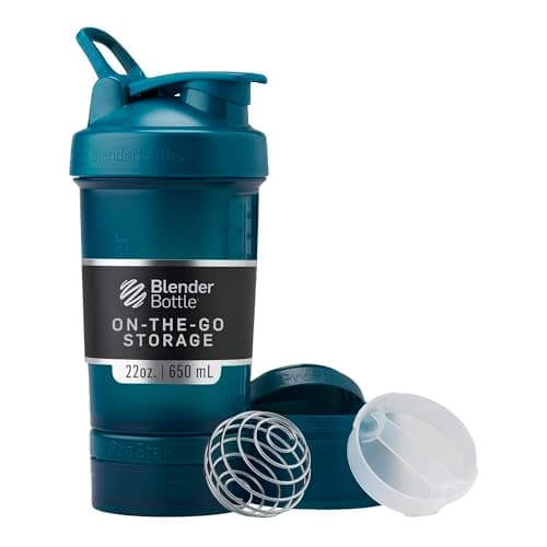 BlenderBottle Shaker Bottle with Pill Organizer and Storage