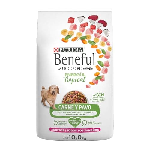 Beneful Purina Adulto Energia Tropical Sabor Carne y Pavo 10Kg