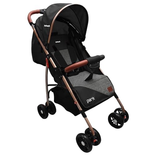 INFANTI | Carriola Para Bebe Modelo PARK | Ideal Para Bebes De 6 Meses En Adelante | Ligera Y De Facil Plegado | Color Negro