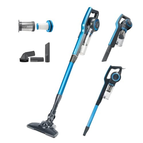 Taurus Liberty | Aspiradora Ciclónica 3 en 1 | Escoba, Mano, Esquinero | Filtro HEPA | Ultra Ligera 2.5 kg | 6 m de Cable | Limpieza Profunda sin Esfuerzo