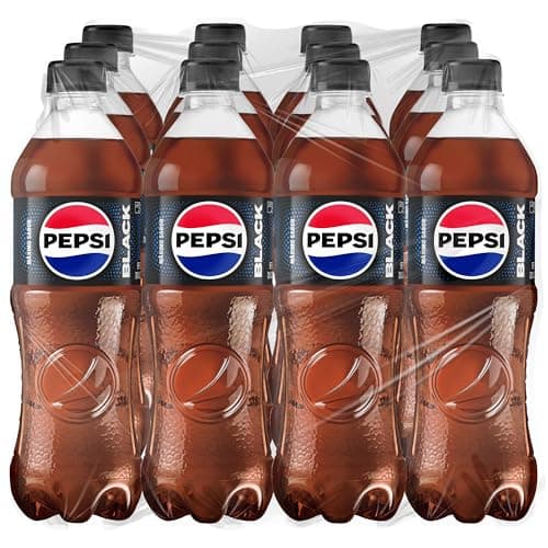 Pepsi Black, Refresco Sin Azúcar, 12 Pack Pet, 600ml