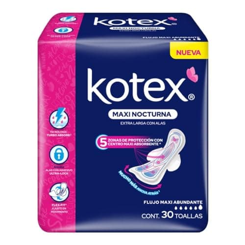 Kotex Maxi Nocturna con Alas