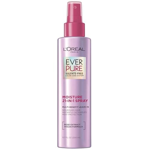 L’Oréal Paris Tratamiento con almendra y almizcle Ever Pure 21 in 1, tiene 21 beneficios en un producto, para todo tipo de pelo teñido, sin Sulfatos, 200ml