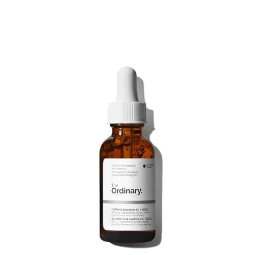 The Ordinary Caffeine Solution 5% + EGCG, Suero para contorno de ojos con Cafeína — Suero de ojos para mejorar ojeras y ojos cansados, 30ml