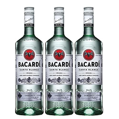 BACARDI Ron Carta Blanca Tripack 980ml c/u