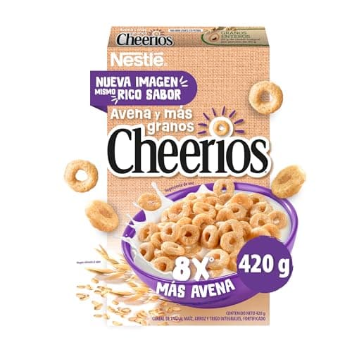 Cereal Integral Nestlé Cheerios Aritos Elaborados a Base de Avena y Más Granos Caja de 420g