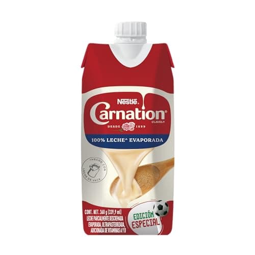 Carnation Leche evaporada Nestlé Clavel original, Brick, 360 g, Pequeño