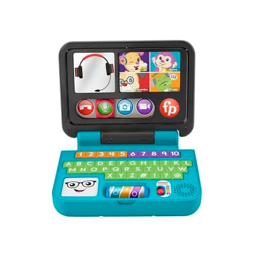 Fisher-Price Ríe y Aprende Juguete para Bebés Mi Primer Laptop de Aprendizaje