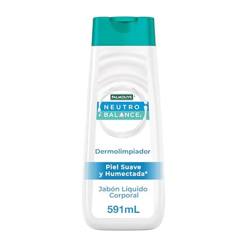 Palmolive Neutro Balance Jabón Corporal Líquido Dermolimpiador, 591 ml, Humecta Y Protege Tu Piel, Cuidado Delicado, Fórmula Suave Con Tecnología Humectante