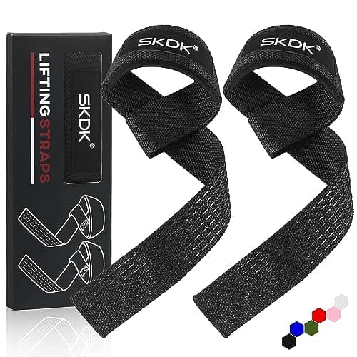 SKDK Correas de levantamiento de silicona antideslizante ,Straps Para Gym, Levantamiento de Pesas,muñequeras gym straps para gym mujer, hombres, levantamiento de pesas, culturismo