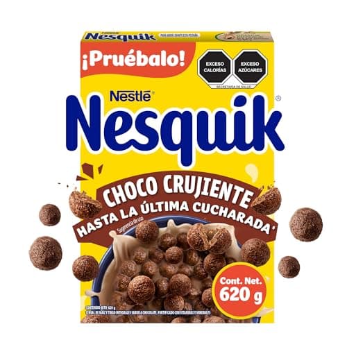Cereal Integral Nestlé Nesquik Sabor Chocolate Fortificado con Vitaminas|Caja de 620g