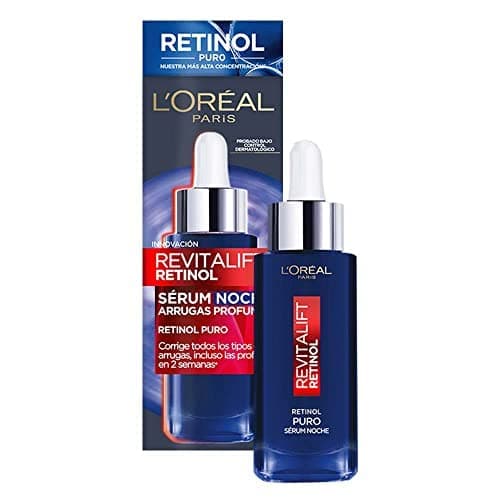 L'Oréal Paris Revitalift Sérum Facial Noche con Retinol Puro al 0.15, Reduce y Previene Arrugas Profundas, Renueva y Mejora la Textura de la Piel, Unifica el Tono de Piel, 30ml.