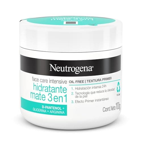 Neutrogena Face Care Intensive Crema Hidratante Facial Mate 3 en 1 D Pantenol 100g
