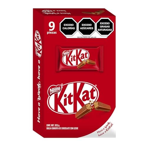 Kit Kat Oblea Con Chocolate de Leche Caja con 9 piezas de 41.5g c/u
