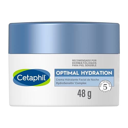 Cetaphil Optimal Hydration Crema Noche Ácido Hialurónico Piel Sensible 48 g