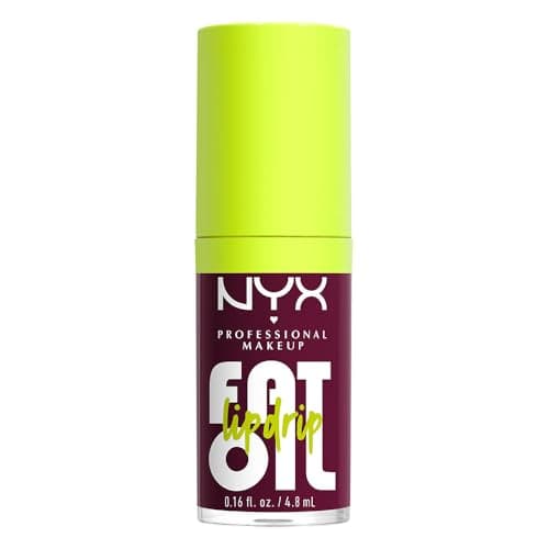NYX Professional Makeup, Fat Oil Lip Drip Gloss Brillo labial efecto jugoso, hasta 12H de