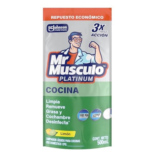 Mr Musculo Limpiador Cocina Desengrasante Platinum 500ml