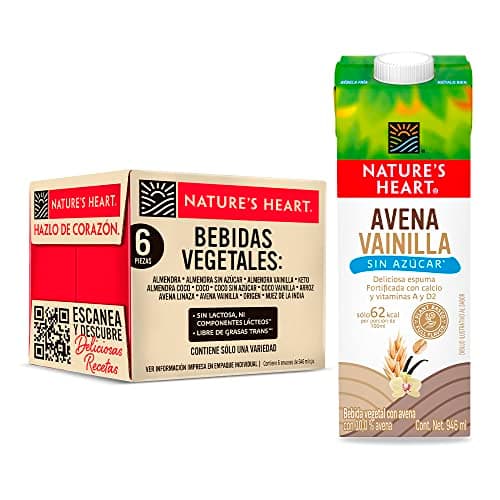 Nature's Heart Bebida Vegetal Avena Vainilla 946 ml 6 Pack