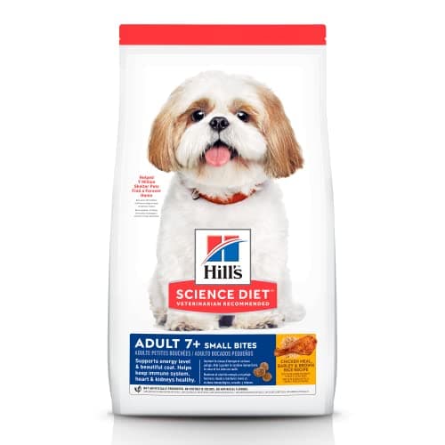 Hill's Science Diet Adult 7+ Small Bites Croquetas para Perro Senior de Razas Pequeñas Sabor Pollo