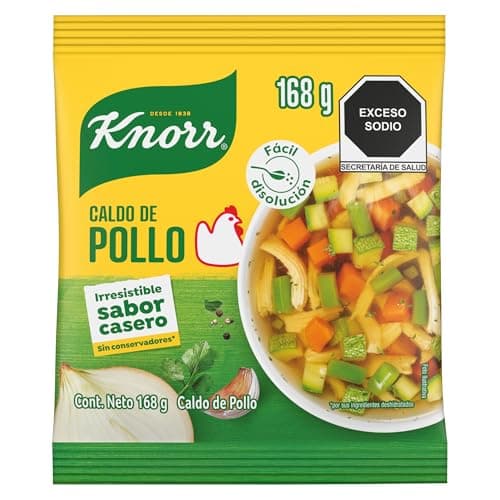 Knorr® Caldo de Pollo en Polvo para preparar deliciosas comidas caseras, sin conservadores* ni