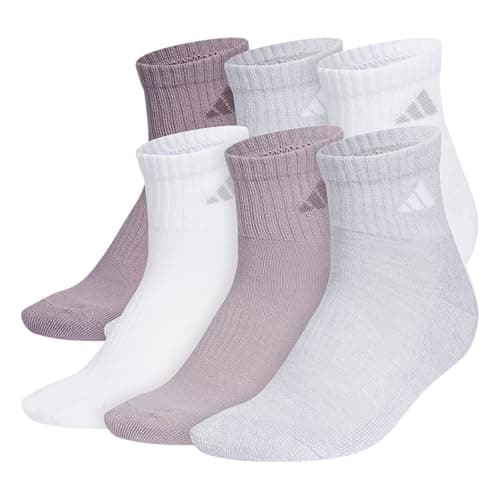 adidas - Calcetines deportivos acolchados para mujer