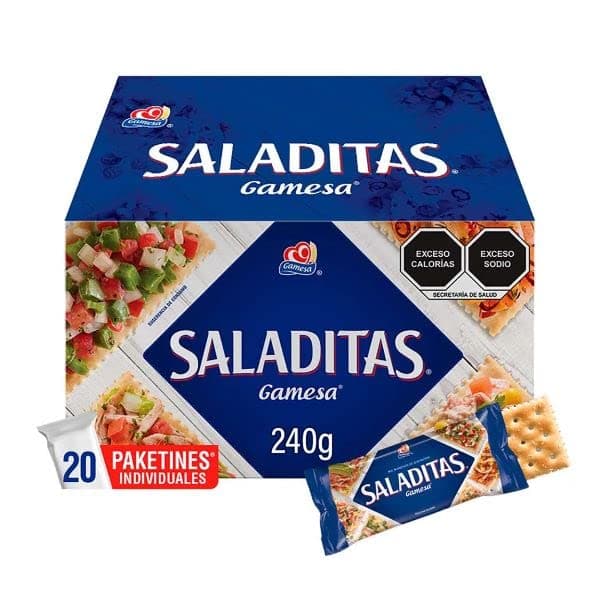 Gamesa Saladitas Sabor Salado Galletas 240 g