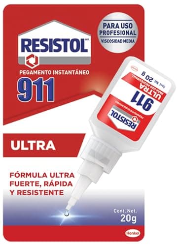 Resistol Repara Fuerte Transparente ultra, pegamento epóxico extrafuerte de uso universal; fórmula