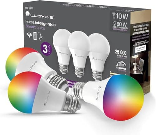 Lloyd's Set de 3 Focos Inteligentes RGB WiFi