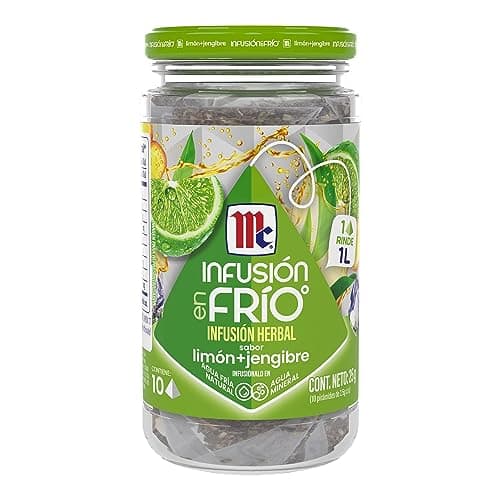McCormick Infusión Herbal en Frío sabor Limón-Jengibre 10 sobres