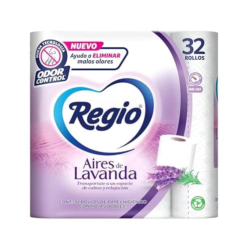 Regio Aires de Lavanda Papel higiénico 32 rollos, 200 hojas dobles