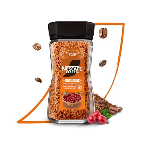 Nescafé Reserva Oahan Café 100% Soluble Liofilizado Origen Oaxaqueño con Notas Amaderadas Frasco de 180g