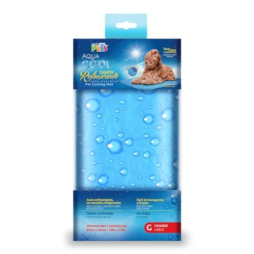 Fancy Pets Tapete Refrescante para Perros Grande Aqua Cool | Autoenfriante, Portátil y No Tóxico | Uso Interior y Exterior