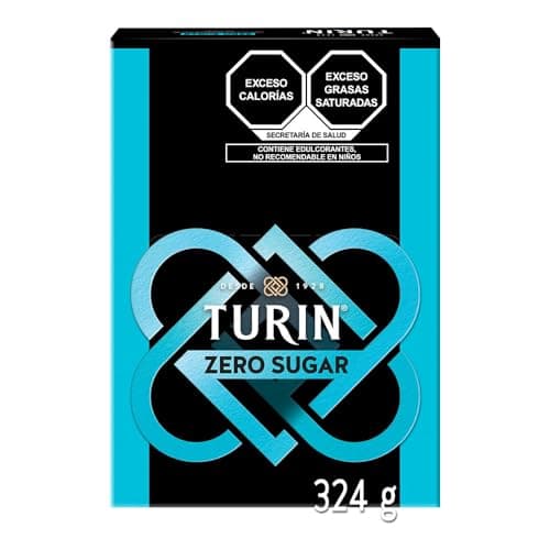 Turin Zero Barras de Chocolate Sin Azúcar 55% Cacao Caja 18 piezas de 16 g