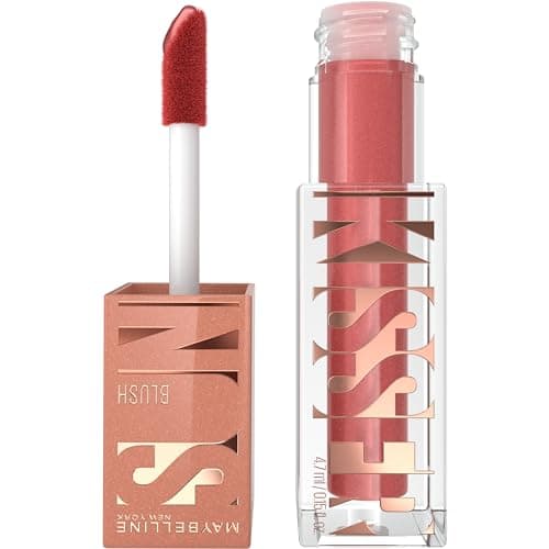 Maybelline SunKisser Blush Líquido, Brillo Natural como Besado por el Sol, Larga Duración hasta 12H y Fórmula con Vitamina E, Tono 06, City Sizzle, 4.7 ml