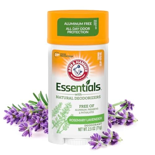 Arm & Hammer Essentials Desodorante Natural en Barra Lavanda, 71 g. Controla y Protege del Mal Olor por 24 Hrs. Axilas Frescas sin Aluminio, Parabenos, ni Ftalatos. Unisex