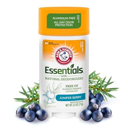 Arm & Hammer Essentials Desodorante Natural en Barra Fruta de Enebro, 71 g. Controla y Protege del Mal Olor por 24 Hrs. Axilas Frescas sin Aluminio, Parabenos ni Ftalatos.Unisex