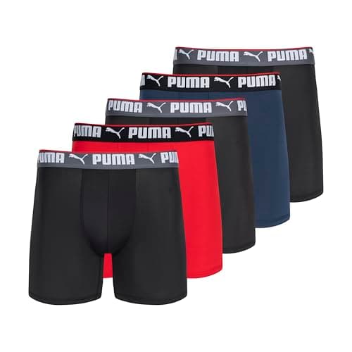 Puma - Pack de 5 Calzoncillos Tipo Calzones para Hombre
