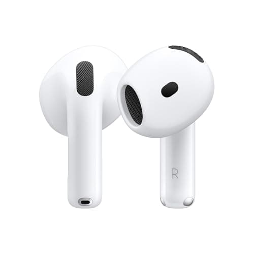 Audífonos inalámbricos AirPods 4 de Apple con Bluetooth, Cancelación Activa de Ruido, Modo Ambiente, Audio Espacial Personalizado, Estuche de Carga con USB-C, Carga inalámbrica, Chip H2