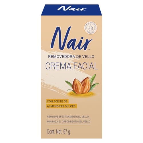 Nair Crema Depiladora Removedora de Vello Facial 57 g Probada por Dermatólogos con 97% de