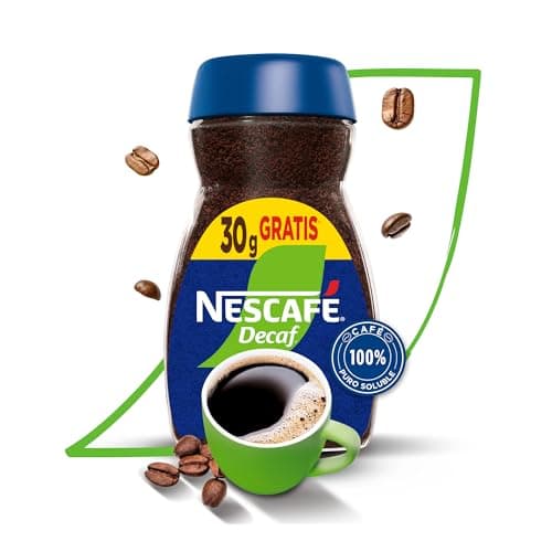 Nescafé Decaf Café 100% Puro Soluble Descafeinado Frasco de 200g