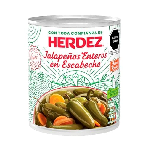 Herdez Jalapeños enteros en escabeche 750 g