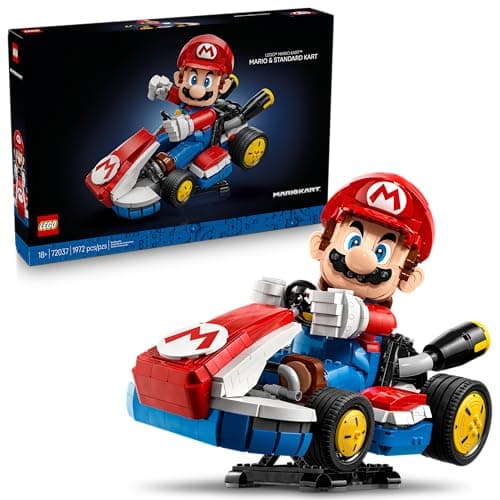 LEGO Super Mario : Mario Kart : Mario y Kart estándar Regalo Coleccionable para Adultos